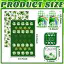 2 x Bencailor 6 Pcs St. Patrick's Day Kitchen Decor Set Kitchen Towels Oven Mitts Pot Holder Irish Shamrocks Leprechauns Gnome Rainbow Lucky Party Gifts Decorations for Home Housewarming