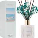 COCORRNA Reed Diffuser - Ocean Breeze Scented Diffuser with 8 Sticks Home Fragrance Reed Diffuser for Bathroom Shelf Decor (Flower/6.7 Ounce/1pack)