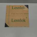 Lesnlok 10 x 10 Black Acrylic Sheet 1/8 inch Thick 3mm 4 Pieces Black Plexiglass Sheet,for Sign,Craft,Painting,Laser Cutting,DIY Display Projects
