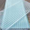 Clear Polycarbonate Roofing Sheet, Splicable Corrugated Plastic UV Resistant Greenhouse Shed Canopy, Transparent Insulation Day Lighting Panels, Easy Cut Covering Panel (Transparent, 3.28'x32.8')