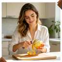 2 Packs Premium Vegetable Peeler with Wooden Handle and Bottle Opener, Multi-Functional Kitchen Gadgets Tool for Fruit Pumpkin Potato Carrot Veggie