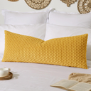 Kevin Textile 12x24 Inch Pillow Cover 1 Pack Boho Decorative Soft Striped Corduroy Lumbar Farmhouse Color Accent Rectangle Cushion Case for Living Room Couch Sofa Bed