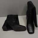 Modatope Knee High Boots Women Chunky Heel Square Toe Heeled Tall Boot for Women Fashion Side Zipper Long Boot Size 9