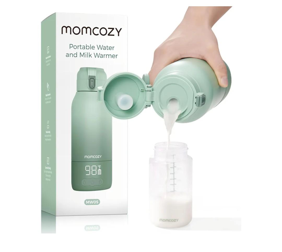 Momcozy Portable Milk Warmer for Travel – Dual Heating Modes for Breast Milk & Water, Portable Bottle Warmer with Fast Heating & Long Battery Life, 17 Ounces Large Capacity to Meet Your All-Day Needs