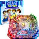 Rite Lite Dreidel Pop & Spin Hanukkah Board Game - Chanukah Gifts Decorations Goodie Bag Rewards Jewish Holiday Party Favors Gift Set for Kids Judaica