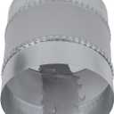 Repa Market 6" Inch Round Flexible Noise Control Duct Connector - Galvanized Steel Metal Pipe Extension, Vent Coupling - Dryer Vent Connector - Coupler for HVAC Ducting, Ventilation System, Fittings