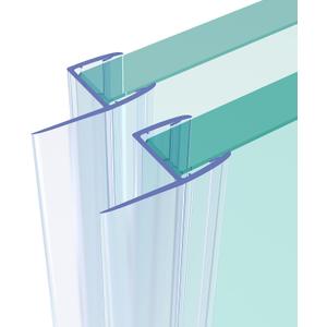 3/8" Shower Door Side Seal Strip 2-Pack Glass Door Seal Strip | Frameless Glass Doors Seal Strip for 3/8'' (10mm) Thick Glass, 39'' Showers Water Guard Barrier