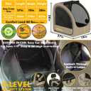 PAWZIDEA Portable Dog Crate for Car Travel, Medium & Large Dogs Up to 80lbs
