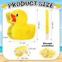 Sotiff Yellow Duck Piñata 13.8 Inch Cute Duck with Piñata Stick Blindfold Gender Reveal Confetti for Boy Girl Baby Shower Beach Pool Birthday Easter Party Decorations