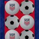 4 x Jacent U.S. Soccer Table Tennis Balls: Official Licensed Product, 6 Count, 40mm Ping Pong Balls w/Logo and Soccer Ball Designs, Recreation Quality for Practice and Pong Play