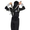 Morph Ninja Swords for Kids - BPA Free Ninja Costume Accessories with Back Strap - Fun Toy for Halloween Dress Up, One Size