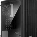 Zalman S2 ATX Mid-Tower PC Case, 3 x Pre-Installed 120mm Zalman Quiet Fans (Support up to 8 Fans), High Airflow Mesh Front Panel, Support GPUs up to 330mm, USB 3.0 (Acrylic)