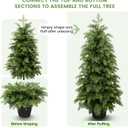 3ft Artificial Cedar Topiary Trees 2 Pack,Real Touch Cedar Tree Faux Plants Potted UV Resistant Evergreen Tree for Outdoor Indoor Door Garden Farmhouse Home Decoration