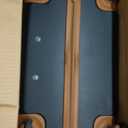 Coolife Luggage 3 Piece Set Suitcase Spinner Hardshell Lightweight TSA Lock (family set-apricot black, 16in20in24in28in)