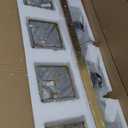 Gold Bathroom Vanity Lights, 4 Lights Crystal Bathroom Lighting Fixtures Over Mirror Modern Gold Crystal Bathroom Wall Light (Gold-Square Shade)