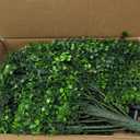 27.5" Artificial Boxwood Topiary Ball Tree, Set of 2 Fake Bushes Shrubs with Ground Spike, UV Resistant Faux Evergreen Boxwood Trees for Front Porch Planters Outdoor Garden Decor