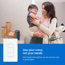 Lutron Caseta 3 Way Smart Dimmer Light Switch Kit, Includes Pico Remote, Bracket, and LED Dimmer Switch, No Neutral Required, P-PKG1WB-WH