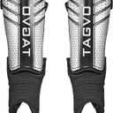 TAGVO Soccer Shin Guards for Kids Youth Adults, Protective Soccer Equipment for Boys Girls Men, Soccer Shin Pads for Kids (Medium)