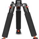 Koolehaoda Mini Tripod Desktop Tabletop Tripod Aluminum Universal 3 Legs Monopod Base Stand Unipod Support with 1/4 and 3/8" Screw Mount Compatible with DSLR Cameras Video Micro Shooting - A3 (A3)