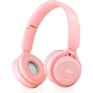 Upgraded Hybrid Noise Cancelling Headphones with Transparent Modes Wireless Bluetooth with Mic Deep Bass Soft-Earpads Hi-Fi Audio Comfortable Fit Long Playtime for Home Office Travel Over Ear Pink