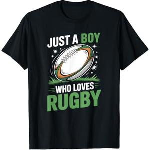 Boys Rugby T-Shirt, XL, Back