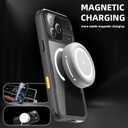 YOGRE for iPhone 17 Pro Case Waterproof, Built-in Screen Protector Protector Cover Compatible with MagSafe[Full Body Shockproof][IP68 Waterproof][Dustproof]for iPhone 17 Pro Case 6.3 inch Black/Clear
