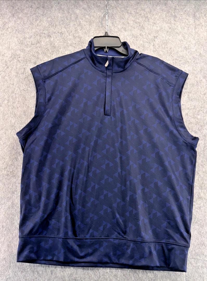 Rouen Mens Vests Outerwear Lightweight Moisture Wicking Midlayer Sleeveless Sports Golf Quarter Zip Pullover Mens Vesta M