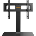 Perlegear Universal Swivel TV Stand Base for 32–70 inch TVs, Height Adjustable Table Top TV Stand Mount with Tilt, Tempered Glass Base, Holds up to 88 lbs, Max VESA 400x400mm, PGTVS26