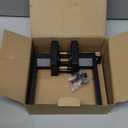 Estmoon 5 Pack Matte Black Door Handles Interior Door Knobs, Home Improvement Keyless Privacy Door Lock, Heavy Duty Zinc Alloy 2.07 lb Door Lever set for Bedrooms Bathrooms