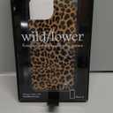 Wildflower Cases - Meow, Compatible with Apple iPhone 15 | Leopard Animal Brown Black Spots Cute Trendy - Protective Black Bumper, 4ft Drop Test Certified, Women Owned Small Business
