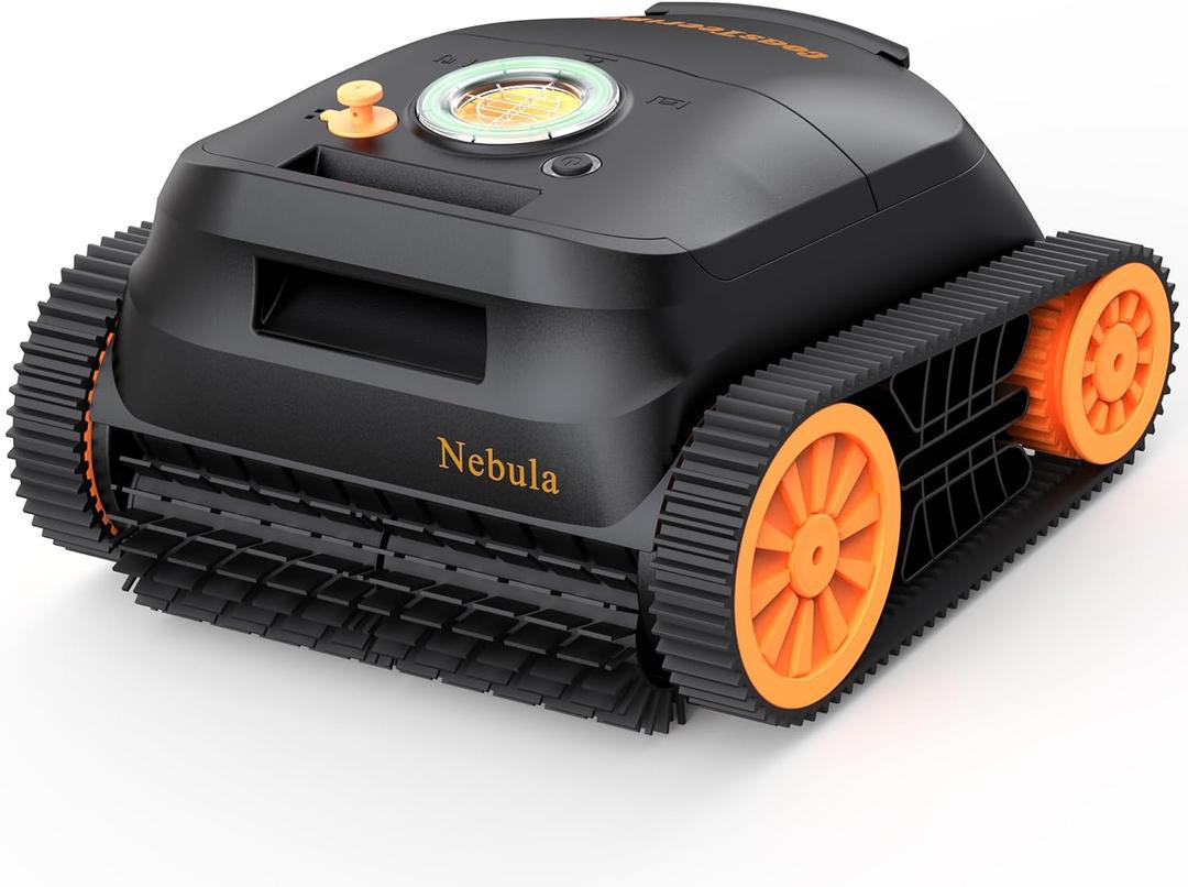 Nebula Robotic Pool Cleaner with 180 Mins Runtime, 4 Modes, Wall and Waterline Cleaning, Fast Charge, Intelligent Navigation, Triple Brushless Motors, Ideal for Inground Pool up to 300 m²