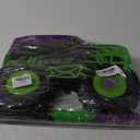 Green and Purple Monster Truck Pinata Car Pinata with Stick and Blindfold for Kids Boys Monster Truck Birthday Decorations Racing Car Birthday Party Supplies Carnival Party Favors(15.75*11*2.36 Inch)