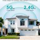ZUMIMALL 2K 3MP Wired Camera for Home Security, 2.4G/5G WiFi Security Camera Outdoor, 24/7 Recording, AI Motion Detection, Cloud & SD Card Storage, 2-Way Audio, 360 PTZ Auto Tracking, Work with Alexa