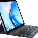 CHESONA for iPad Air 11 inch (M3-2025, M2-2024) Case with Keyboard, Ultra-Thin & Lightweight, Detachable Magnetic Rechargeable Folio for Air 11 M3/M2 & iPad Pro 11 (4/3/2/1) & iPad Air 5/4 10.9, Grey
