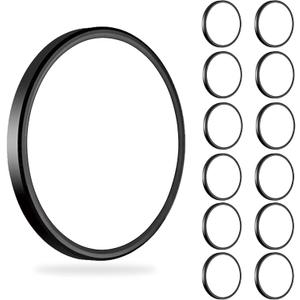 12Pack 3200lm LED Flush Mount Ceiling Light, Super Slim 12 inch Ceiling Light, 5000K LED Light for Bedroom, Living Room, Dining Room  (12in-12Pack(5000K), Black)