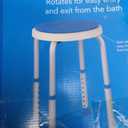 Carex Swivel Shower Stool With Padded Seat, Shower Seat For Seniors, Elderly, Handicap, Disabled, or Those Home From Surgery, Blue