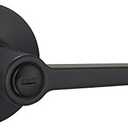 Amazon Basics Manchester Door Lever - Privacy - Matte Black, 1-Pack