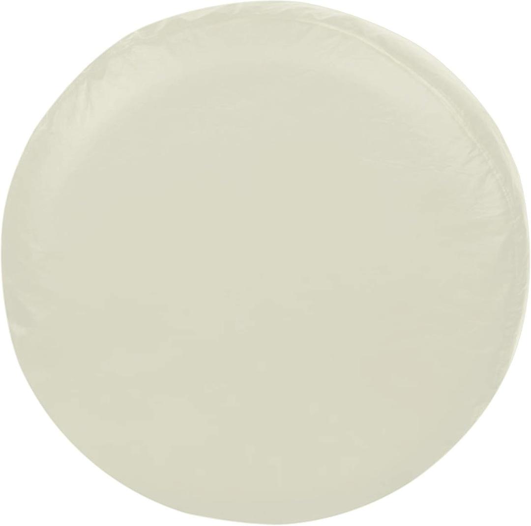 Explore Land Tough Spare Tire Cover Universal Fit Trailer, RV, SUV, Truck (Fits Tire Diameters 28''-29.75'', Off-White)