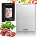 Titanium Cutting Board For Kitchen, 100% Pure Titanium Cutting Boards, Double-sided Food Grade Quality 1 Pack, Easy To Clean And Will Not Absorb Odors, Suitable For Kitchen Or Outdoor(Large Size)