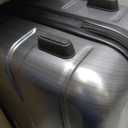 Coolife Carry On Luggage 22x14x9 Airline Approved Hardside PC+ABS Suitcase with TSA Lock, Lightweight Rolling Travel Luggage with Spinner Wheels(Charcoal, 20in)