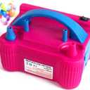 Electric Air Balloon Machine Pump,110V 600W 50Hz Portable Double Nozzle Electric Balloon Inflator, Used for Party Wedding Party Balloon Making Accessories