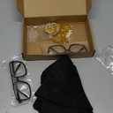 Gejoy 8 Pack Hip Hop Costume Kit 80s 90s Rapper Accessories for Men Women Sunglass Hat Chain Ring Mardi Gras Carnival Decor