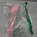 choyaxo Lace Handheld Chinese Folding Fan Bamboo Silk Folding Fan for Women Wedding Decoration Dancing Party,Pink