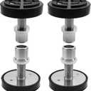 4Pcs 38mm Screw Up Car Lift Adapter with Rubber Lift Pads, 4-9cm Extension Car Lift Feet pads for Car Lift Bridge Jack Stable Support, for 2 Post Car Lift, Heightening Feet Plus High Car Lift Tray