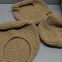 Hanging Handwoven Basket Handcraft Decorative Flower Pots Holder for Indoor and Outdoor Use Photo Props, pack Of 3