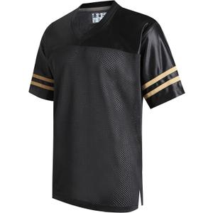 DEHANER Retro Classic Football Jerseys for Men Unisex Workout Dry-Fit Shirts Sports Uniforms Casual Tops, L