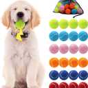 Swingers Squeaky Tennis Balls for Dog,2.5 inch Training Tennis Balls,Exercise Ball for Pet Dog with Mesh Carry Bag Easy to Transport (Multicolor, 24 Pack)