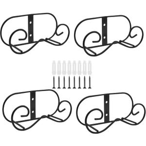 4 Pack 6.7 Inch Wall Mount Plate Hanger, Metal Stands for Display, Picture Frame Stand Holders, Holder for Decorative Plates, Arts