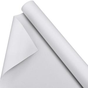 Kinlop 36 Inch x 20 Feet Double Primed Cotton Canvas White Canvas Roll for Oil and Acrylic Paint