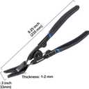 Toolwiz Panel Removal Tool Universal Auto Door Car Upholstery Trim Clip Removal Plier - Car Interior Clip Fastener Panel Pliers Automotive Prevents Damage to Trim Vehicle Dash Radio Audio Installer